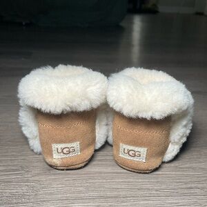 UGG Infant Booties in Brown and White
